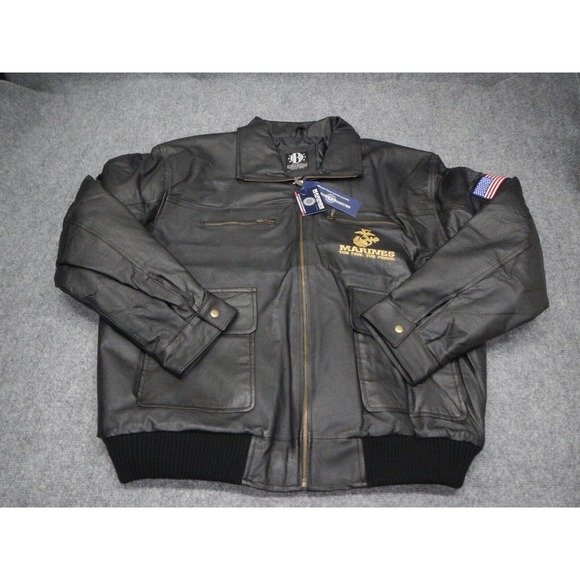 The Bradford Exchange Jackets & Coats Marines Jacket Mens Xl Black